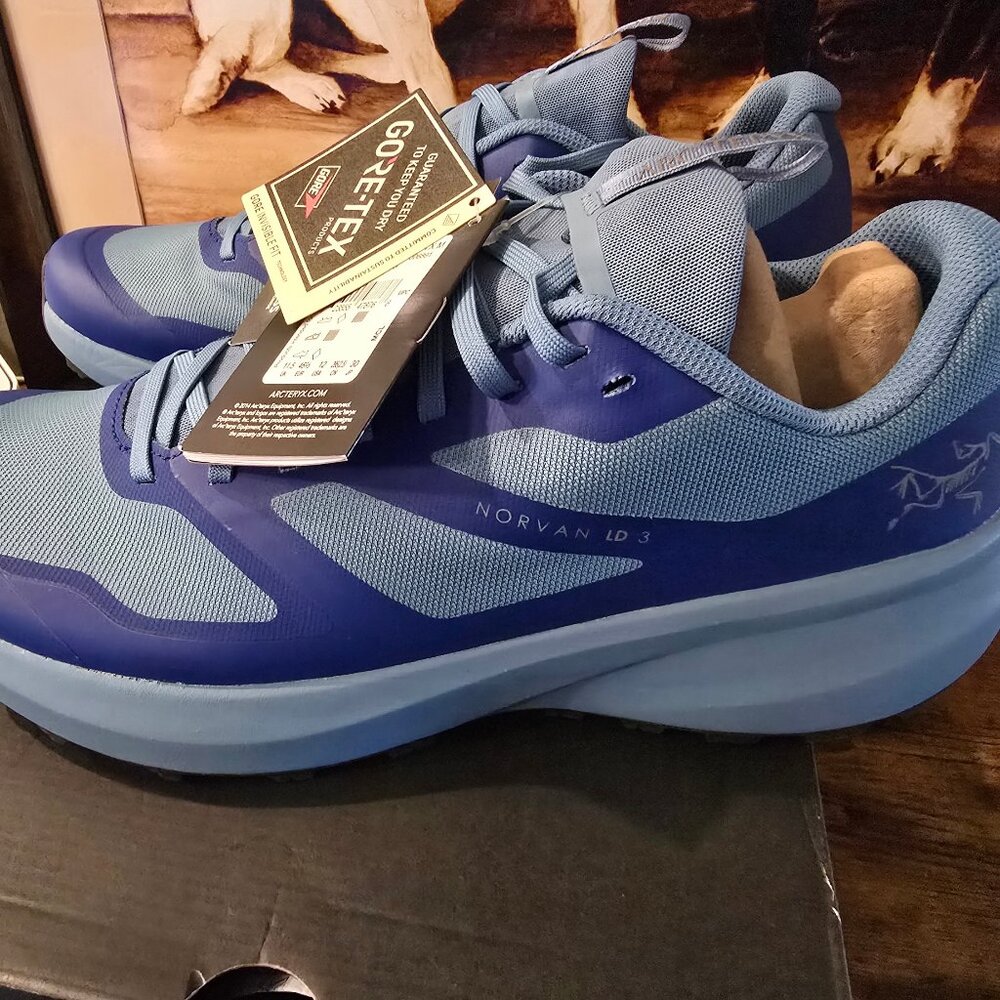 Arc'teryx Norvan LD 3 GTX L08130400 Sneakers Men's 12 Blue Running Shoes NEW